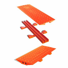 Load image into Gallery viewer, Cross-Link CL2X150-5GD-O Polyurethane Heavy Duty Protector Bridge for Guard Dog 5 Channel Cable Protectors, Orange, 36&quot; Length, 13&quot; Width, 2&quot; Height
