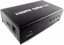 Load image into Gallery viewer, 4 Way 1 in 4 Out HDMI-Splitter, Sanoxy 1x4 HDMI 1.4 Video Splitter 4 Port (1 in, 4 Out) - HD1080P 3D

