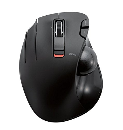 ELECOM M-XT4DRBK Wireless Trackball mouse for Left-Handed, EX-G series L size 2.4GHz 6 buttons Black