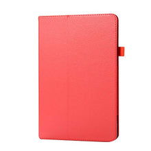 Load image into Gallery viewer, Uliking Folio Case for Samsung Galaxy Tab S4 10.5 Inch 2018 (SM-T830/SM-T835/T837), Slim Lightweight PU Leather Stand Full Body Protective Cover Book Shell with Pencil Holder [Auto Wake/Sleep], Red
