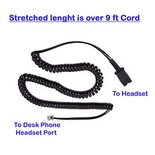 Load image into Gallery viewer, Phone Headset Compatible with Cisco 7945, 7960, 7961, 7962, 7965 and Adapter Cord - Cost Effective Customer Service Binaural Headset + RJ9 Headset Cord
