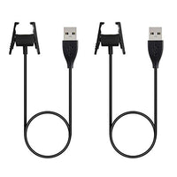 Kissmart Fitbit Charge 2 Charger (2-Pack), 55cm/1.8ft Replacement Charging Cable Charger Cord for Fitbit Charge 2 Smart Watch (2-Pack, 1.8ft)