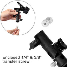 Load image into Gallery viewer, Selens Reflector Clamp Clip Holder Speedlite Hot Shoe Bracket with 1/4&quot; &amp; 3/8&quot; Screw Adapter for Photo Studio Green Screen Backdrop Umbrella Light Stand

