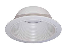 Load image into Gallery viewer, 6â? Inch White Baffle Recessed Can Light Trim Replaces Halo 310 W Juno 24 W Wh   6 Pack
