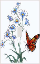 Load image into Gallery viewer, Butterfly on Flowers Switchplate - Switch Plate Cover

