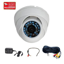 Load image into Gallery viewer, VideoSecu CCTV Built-in Sony CCD Surveillance Camera 600TVL Wide Angle IR Infrared Weatherproof Outdoor Day Night Vision Vandal Proof with Power Supply, Cable A13
