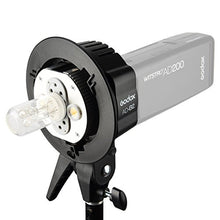 Load image into Gallery viewer, Godox AD-B2 Dual Power Twin Head Bowens Mount to Install 2 Godox AD200 or AD200 Pro Pocket Flash or Flashpoint eVOLV 200 TTL Modular Strobe Light Together to Achieve 400W Power Output
