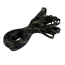 Load image into Gallery viewer, Aexit 14mm Dia Tube Fittings Tight Braided PET Expandable Sleeving Cable Wrap Sheath Black Golden Microbore Tubing Connectors 10M Length
