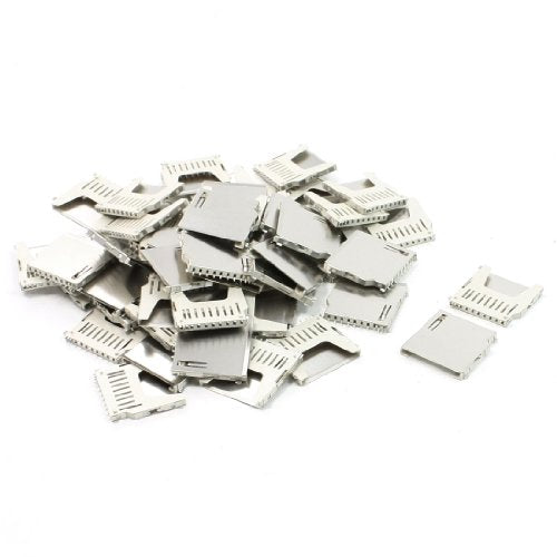 uxcell 50Pcs 1 inches Long Pull Out Type SD Card Sockets Connector for Camera MP4