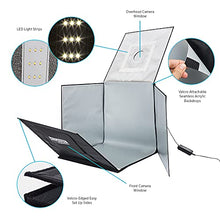 Load image into Gallery viewer, Fovitec - 1x 16&quot; LED Professional Studio Photo Light Tent Kit - [For Ecommerce Product &amp; Food Photography Lighting][Backdrops &amp; Diffuser Included]
