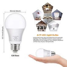 Load image into Gallery viewer, HueLiv 12Pack A19 LED Light Bulbs 100 Watt Equivalent 5000K Daylight White, No Flicker E26 Medium Screw Base Bulbs, 1100Lumens, Non Dimmable
