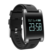 Load image into Gallery viewer, 2018 Waterproof Smart Wrist Watch Heart Rate Monitoring Smart Bracelet Manual DM68 UI for Android and iOS Phones Black (Black)
