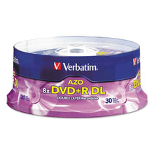 Load image into Gallery viewer, Verbatim 96542 Dual-Layer DVD+R Discs, 8.5GB, 8X, Spindle, 30/PK, Silver

