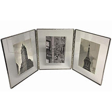 Load image into Gallery viewer, Clear Glass Float Frame 4x5/3x4 Hinged Triple Silver by Bedford Downing - 3x4
