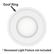 Load image into Gallery viewer, 5 PK White Goof/Trim Ring for 5/6 inch Recessed Can Lighting Down Light, Outer Diameter 8 inches, Inner Diameter 5.8 Inches
