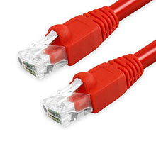 Load image into Gallery viewer, GRANDMAX CAT6A 5&#39; FT RED RJ45, 550MHz, UTP Ethernet Network Patch Cable Snagless/Molded Bubble Boot, 10 Pack
