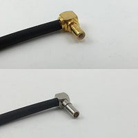 12 inch RG188 SMB MALE ANGLE to MS162 Male Angle Pigtail Jumper RF coaxial cable 50ohm Quick USA Shipping