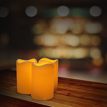 Load image into Gallery viewer, ELEOPTION Indoor/Outdoor Flameless Resin Pillar led Candle with 6 Hour Timer (3)

