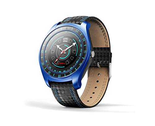 LINSAY EX-7 Heavy Duty Smart Watch Blue with Camera and Google Assistant