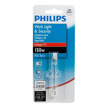 Load image into Gallery viewer, Philips 415612 Work and Security 150-Watt 3.1-Inch T3 RSC, Double Ended Base Light Bulb
