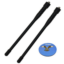 Load image into Gallery viewer, HQRP 2-Pack UHF High Gain Antenna for Wouxun KG-UVD1 / KG-UV-6D / KG-UV6D / KG-UVD1P / KG-659 / KG-669 / KG-679 / KG-689 / KG-699 / KG-699E / KG-703 / KG-801 + HQRP Coaster
