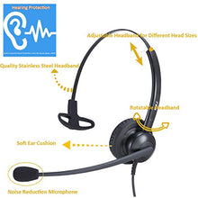 Load image into Gallery viewer, MKJ Telephone Headset for Office Phones Corded RJ9 Telephone Headset with Noise Cancelling Microphone for Panasonic KX-HDV130 KX-HDV230 Yealink T21 T28 T32G T42 Sangoma Grandstream GXP1625 Snom 320
