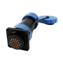 Load image into Gallery viewer, Aexit SD28 28mm Audio &amp; Video Accessories 24 Pin Square Waterproof Aviation Connector Connectors &amp; Adapters Socket IP68

