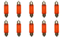 Load image into Gallery viewer, CEC Industries #3423A (Amber) Bulbs, 12 V, 5 W, EC11-5 Base, T-4 shape (Box of 10)
