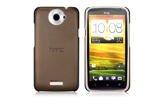 iShell HTC One X Case - Classic Ultra Slim PC Case with Screen Protector Kit -Frosted Brown