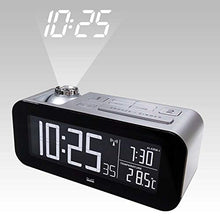 Load image into Gallery viewer, Balance 862458 Digital Alarm Clock (LCD, 220-240, Black, Silver, 90 mm, 8.5 cm, 225 mm)
