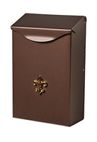 Gibraltar Mailboxes Classic Small Capacity Galvanized Steel Venetian Bronze, Wall-Mount Mailbox, BW110V04