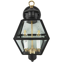 Load image into Gallery viewer, Norwell Lighting 1063-BL-BE Olde Colony - Two Light Outdoor Wall Mount, Choose Finish: BL: Black

