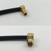 Load image into Gallery viewer, 12 inch RG188 SSMB ANGLE FEMALE to SMC Female Angle Pigtail Jumper RF coaxial cable 50ohm Quick USA Shipping
