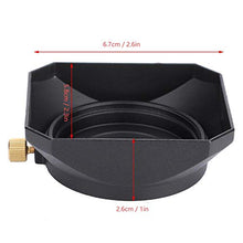 Load image into Gallery viewer, Acouto 43mm Square Lens Hood for DV Camcorder Digital Video Camera Lens Filter Portable Square Lens Hood Cover Shade Accessory (43mm)
