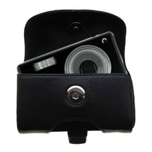Load image into Gallery viewer, Gomadic Belt Mounted Leather Case Custom Designed for The Kodak V603 V610 - Black Color with Removable Clip
