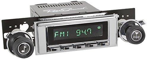 Retro Manufacturing HC-117-120-37-73 Hermosa Direct-Fit Radio for Classic Vehicle (Chrome Face and Buttons and Chrome Bezel)