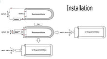 Load image into Gallery viewer, jimwhen 10 Pack T8 T10 T12 U-Bend Light Fixture,LED U Shaped Bulbs,18W(40W Equivalent),2200LM Super Bright,5000K Daylight,Dual-End Powered,Ballast Bypass,2FT LED U Bent Light Bulb for Office,School
