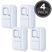 Load image into Gallery viewer, GE Personal Security Window/Door, 4-Pack, DIY Protection, Burglar Alert, Wireless, Chime/Alarm, Easy Installation, Ideal for Home, Garage, Apartment, Dorm, RV and Office, 45174, 4 Pack, Other, 4
