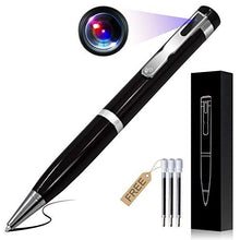 Load image into Gallery viewer, Spy Pen Camera, HD 1080P Hidden Camera Portable Digital Video Recorder, Mini Body Camera with Loop Recording Wireless Security Nanny Pen Comcorder for Business and Conference

