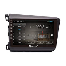 Load image into Gallery viewer, KUNFINE Android Radio CarPlay &amp; Android Auto Autoradio Car Navigation Stereo Multimedia Player GPS Touchscreen RDS DSP BT WiFi Headunit Replacement for Honda Civic 2012-2015, if Applicable
