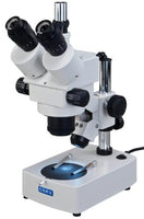 OMAX 3.5X-90X Zoom Trinocular Stereo Microscope with Reflected (Top) and Transmitted (Bottom) Lights