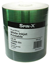 Load image into Gallery viewer, Spin-X 200 52x CD-R 80min 700MB White Inkjet Printable

