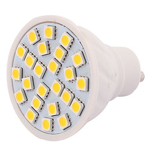 Aexit GU10 SMD Wall Lights 5050 24 LEDs AC 220V 3W Plastic Energy Saving LED Lamp Bulb Night Lights Warm White