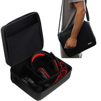 Navitech Black Hard Eva Carry Case Compatible with The Gaming Headset and Headphones Compatible with The Stealth Nighthawk