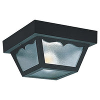 Sea Gull Lighting 7567-32 One Light Ceiling Flush Mount Outdoor Fixture, Clear
