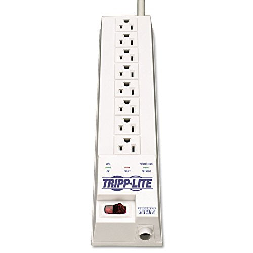 Tripp Lite SK6-6 Protect It! Surge Suppressor 8 Outlets 8 ft Cord 1080 Joules White TRPSK66