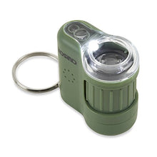 Load image into Gallery viewer, Carson MicroMini 20x LED Lighted Pocket Microscope with Built-in UV and LED Flashlight, Green (MM-280G)
