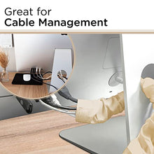 Load image into Gallery viewer, Cordinate Fabric Cord Cover, 6 ft, Hides Cables, Great for Lamps, Light Fixtures, and Desks, Cable Management, Easy Installation, Champagne, 40730
