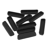 Aexit 10Pcs DB-25 Cord Management Black Silicone Stopper/Plug for Protect Data Port Cable Sleeves of PC