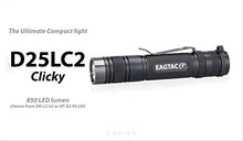 Load image into Gallery viewer, EagleTac D25LC2 CREE XM-L2 U2 850 Lumens Clicky LED Flashlight, Black
